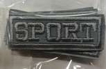 Термоаппликация светоотражающая, прямоугольник "sport" 2,2*5,8 см ,упак. 10 шт., арт. АТ-СВ/10